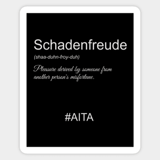 Schadenfreude Off White Text Sticker